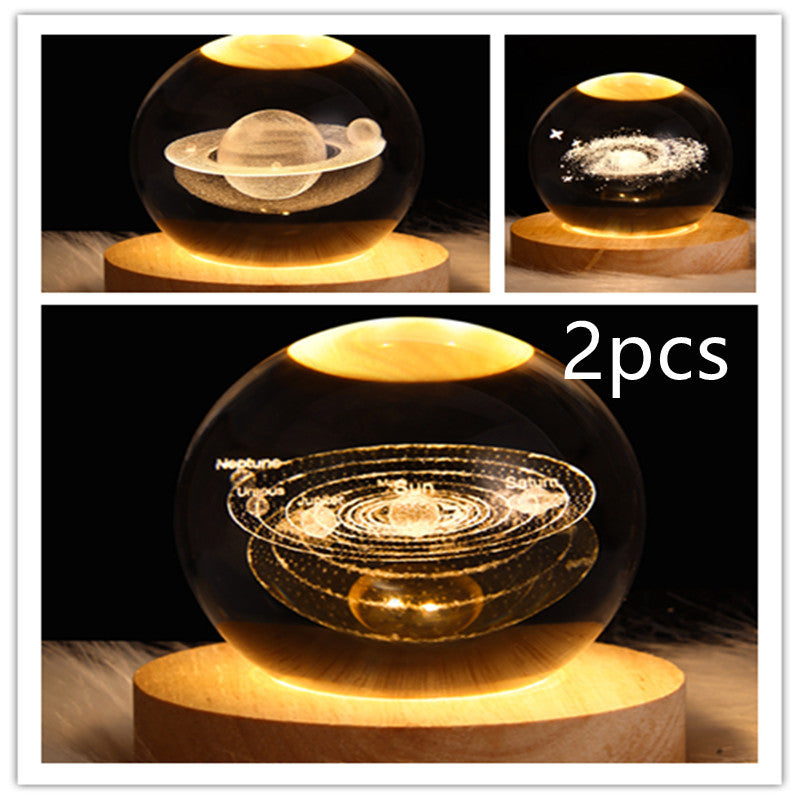 3D Crystal Night Light | Romantic Atmosphere Maker with Unique Designs - BudgetSpender