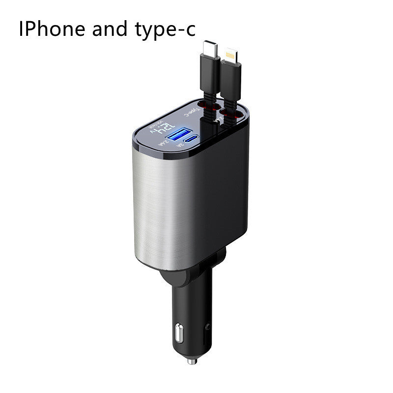 Retractable Car Charger – Ultra-Fast, Convenient Charging on the Go - BudgetSpender