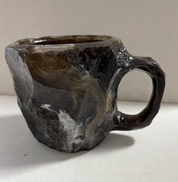 400ml Resin Mineral Crystal Coffee Mug with Handle – Elegant Mineral Crystal Cup for Home & Office Decor - BudgetSpender