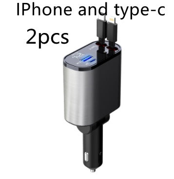 Retractable Car Charger – Ultra-Fast, Convenient Charging on the Go - BudgetSpender