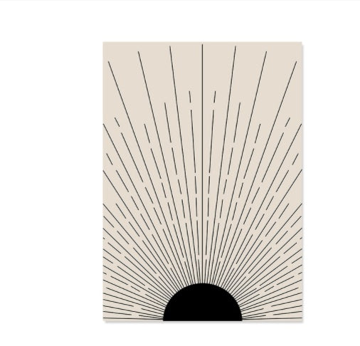 Luxuxry Boho Canvas Abstract Lines Home Decor - BudgetSpender