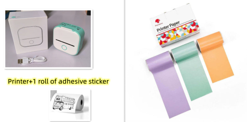 Mini Bluetooth Thermal Label Printer – Portable Sticker & Photo Printer - BudgetSpender