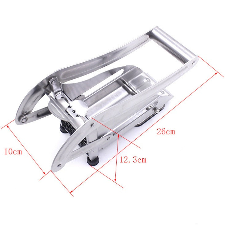 2-Blade Stainless Steel Potato Cutter – French Fry Chopper & Vegetable Slicer - BudgetSpender