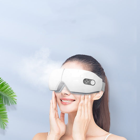 Smart Eye Massager with Heat, Vibration & Bluetooth – Relieve Stress and Improve Sleep - BudgetSpender