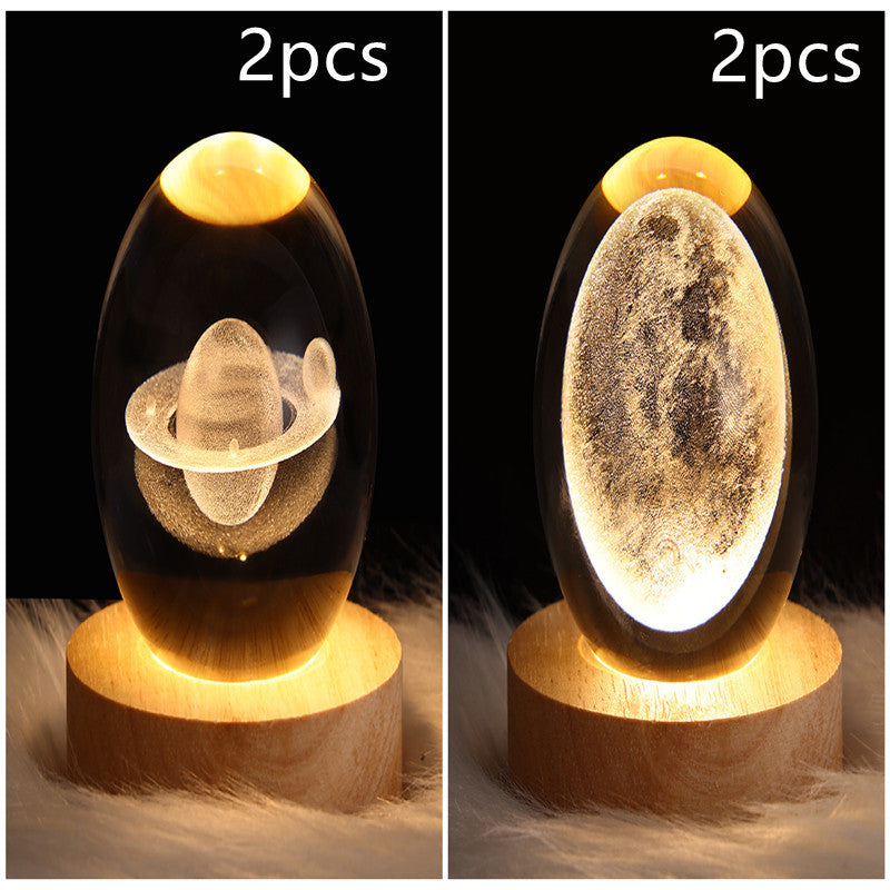 3D Crystal Night Light | Romantic Atmosphere Maker with Unique Designs - BudgetSpender