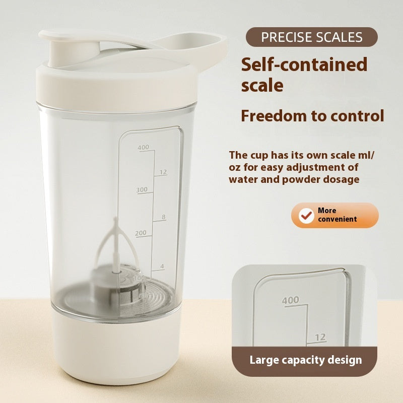 Electric Protein Shaker Bottle – 400ml High-Speed Rechargeable Mixer Cup - BudgetSpender