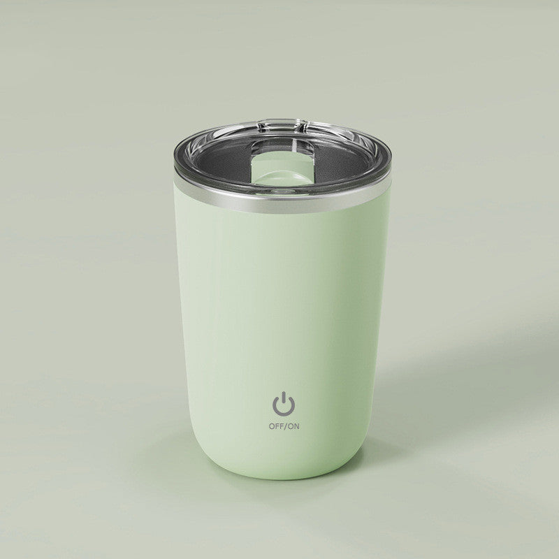 350ml Automatic Self-Stirring Mug – Electric Magnetic Mixing Stainless Steel Coffee Cup for Milk, Juice & More | Lazy Rotating Kitchen Gadget - BudgetSpender