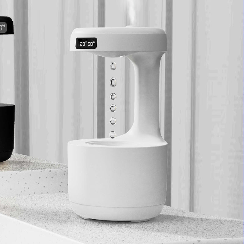 Bedroom Anti-Gravity Humidifier with Clock - BudgetSpender