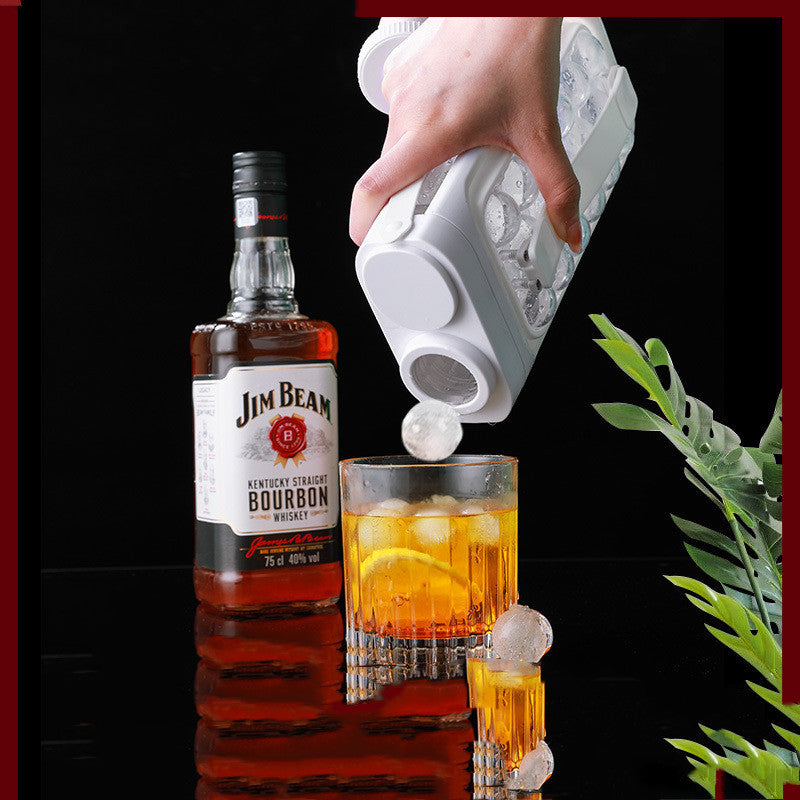 2-in-1 Ice Cube Tray & Water Bottle – Quick-Freezing Ice Balls for Whiskey, Cocktails, and More - BudgetSpender