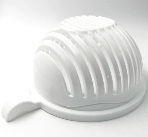 2-in-1 Salad and Fruit Cutter Bowl & Strainer – Quick, Safe & Mess-Free - BudgetSpender