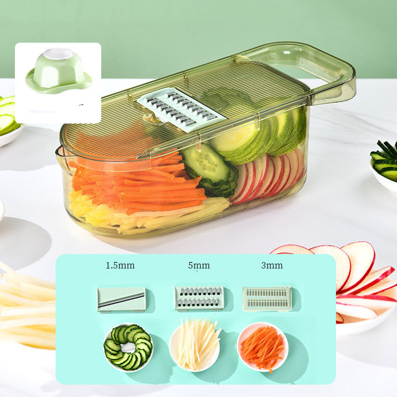 Multi-Function 6-Blade Vegetable Chopper with Water Filter – Fast, Safe, and Effortless Cutting - BudgetSpender