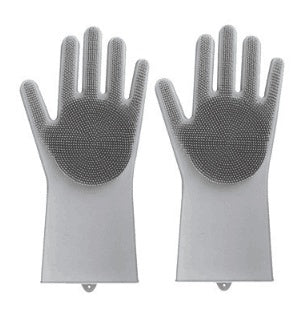 Heat-Resistant Silicone Cleaning Gloves – Multi-Function Kitchen & Household Magic Gloves - BudgetSpender