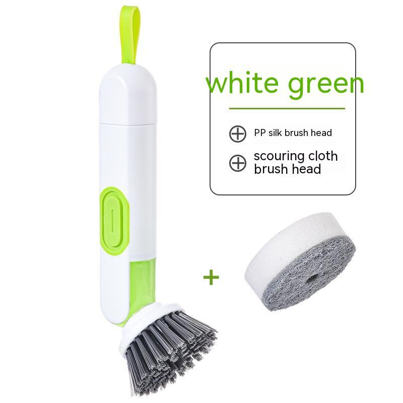 2-in-1 Dish Brush with Soap Dispenser – Ergonomic Cleaning Brush for Non-Stick Cookware, Pots, and Pans - BudgetSpender