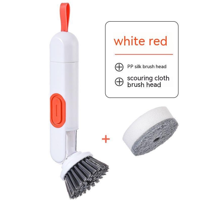 2-in-1 Dish Brush with Soap Dispenser – Ergonomic Cleaning Brush for Non-Stick Cookware, Pots, and Pans - BudgetSpender