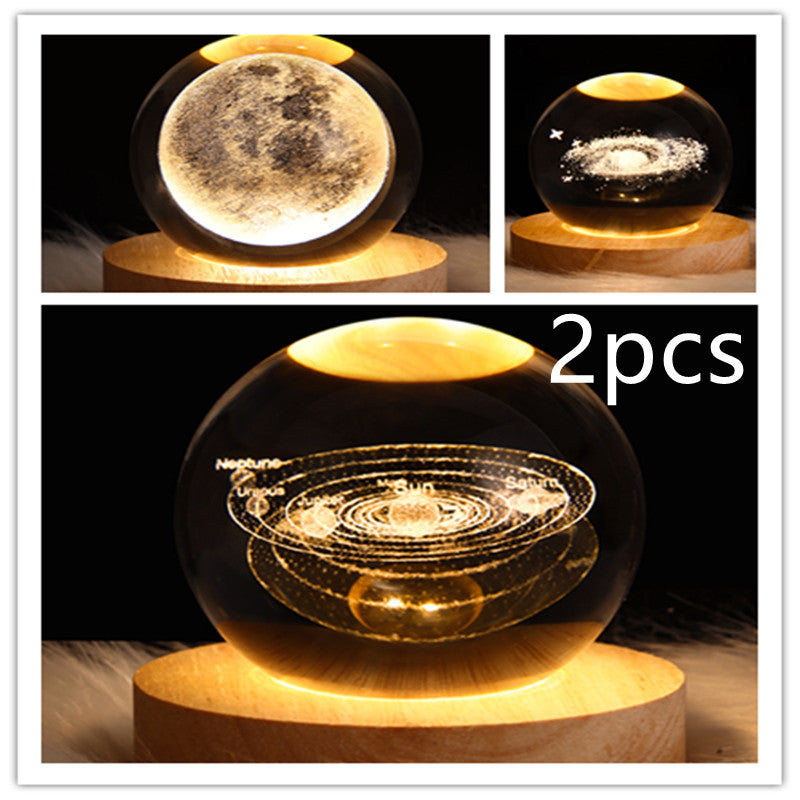 3D Crystal Night Light | Romantic Atmosphere Maker with Unique Designs - BudgetSpender