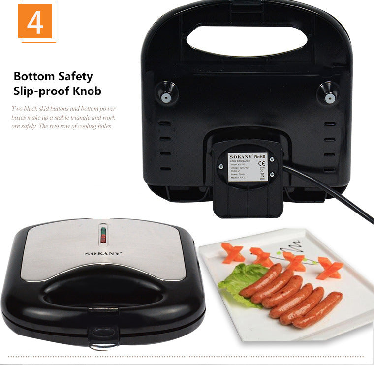 Electric Hot Dog and Sausage Roasting Machine – Automatic Fryer for Home Cooking & BBQ - BudgetSpender