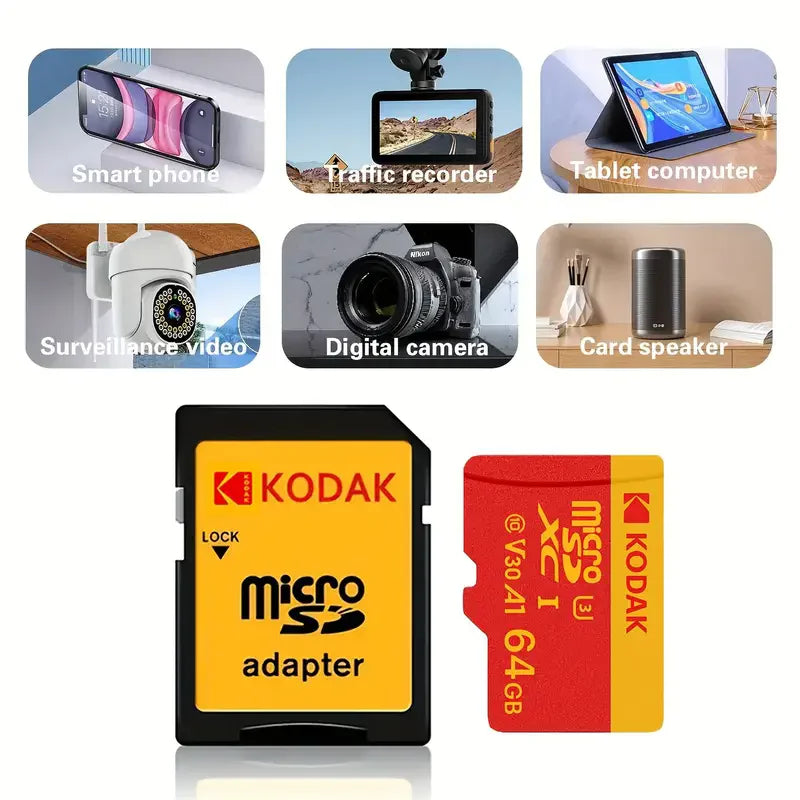 Kodak U3 High-Speed Micro SD Card – 100MB/s Fast Storage for 4K Video - BudgetSpender