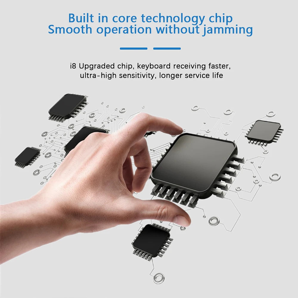 2.4G Air Mouse with Touchpad Keyboard i8 - BudgetSpender