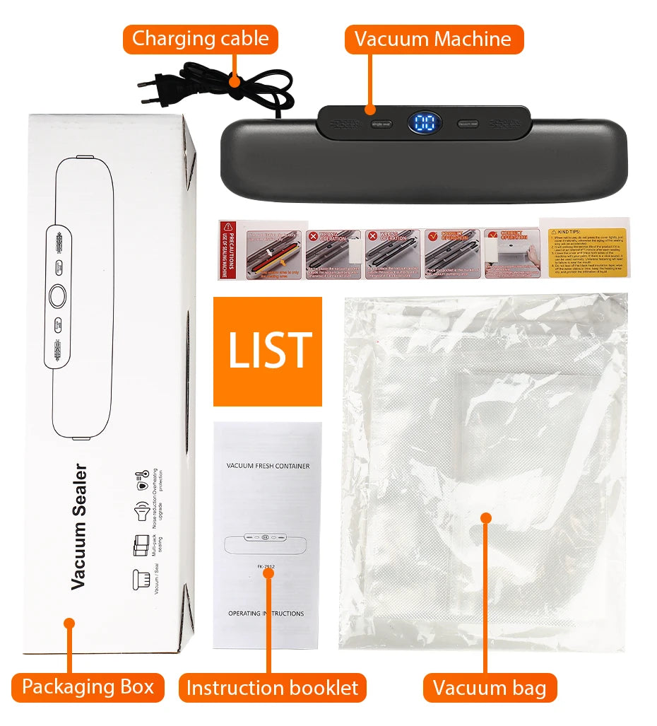 Vacuum Sealer Food Packaging Machine-With Free 10pcs Vacuum bags - BudgetSpender