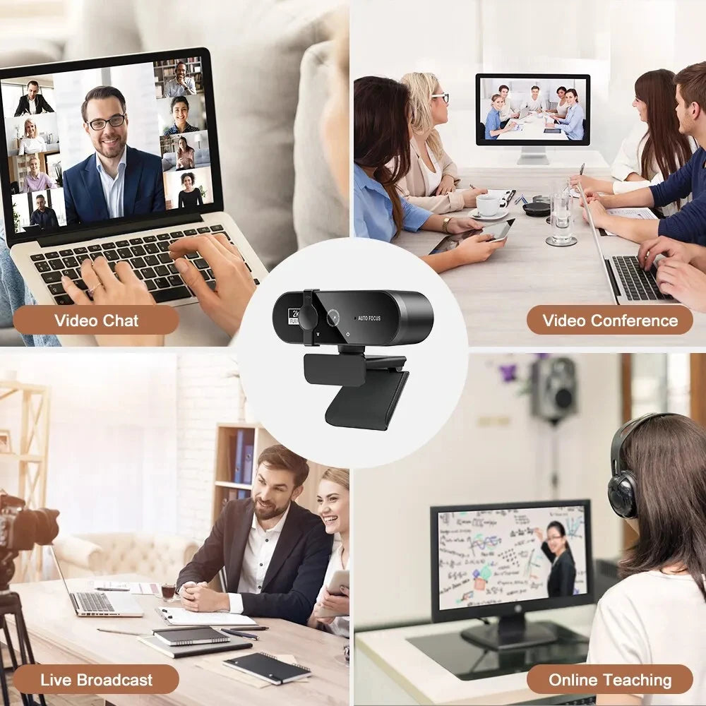 4K Webcam with Microphone – High-Quality Video & Audio for PC and Laptop - BudgetSpender
