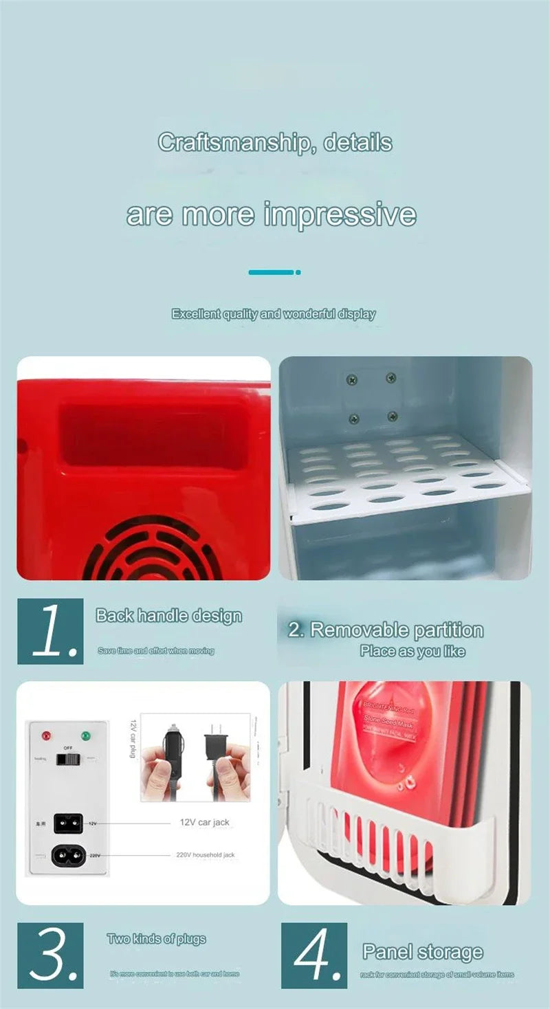Coca-Cola 6L Mini Fridge Portable Cooler & Warmer for Home/Car - BudgetSpender