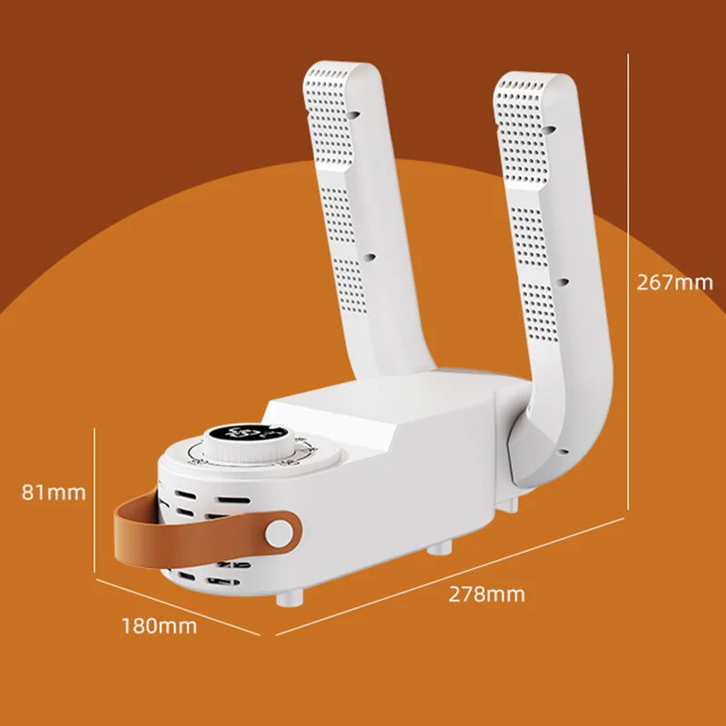 Folding Shoe Dryer – 150W, Adjustable Timer, EU Plug - BudgetSpender
