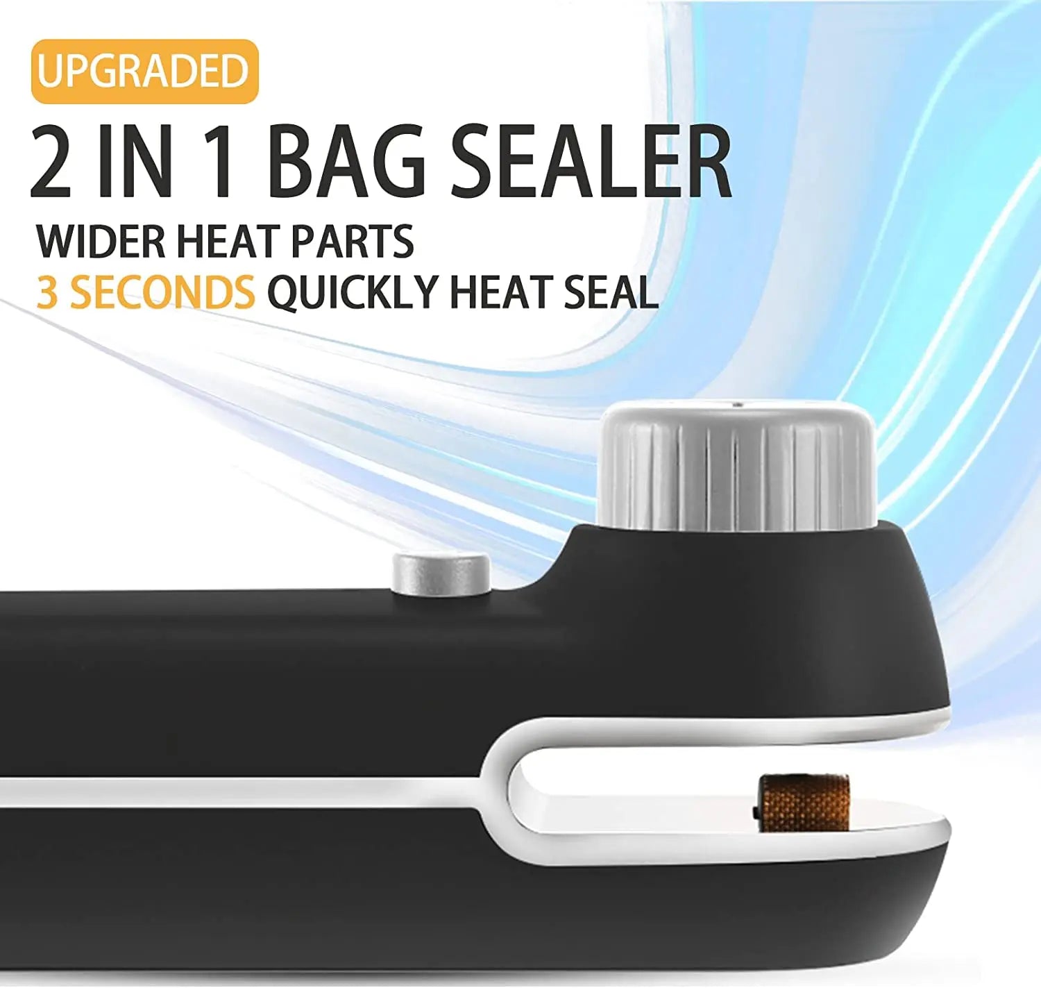 2-in-1 Rechargeable Mini Heat Sealer – Freshness at Your Fingertips - BudgetSpender