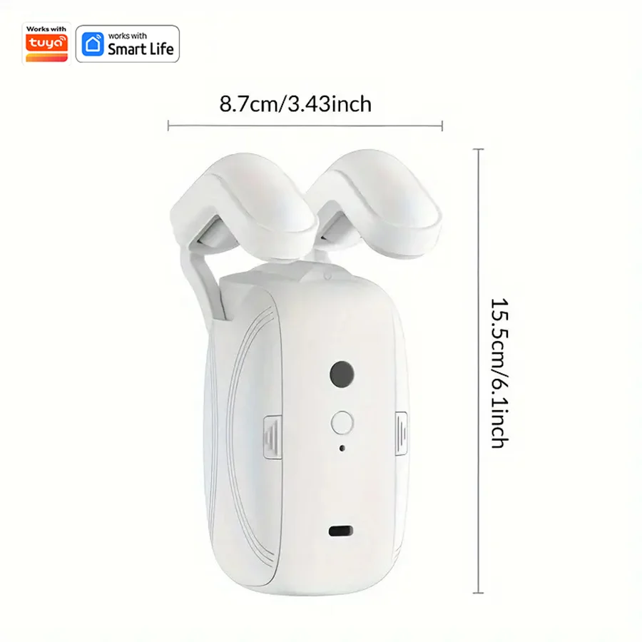 Smart WiFi Curtain Robot 1/2pcs - Roman Track Compatible, APP Control, Alexa/Google Home Enabled - BudgetSpender