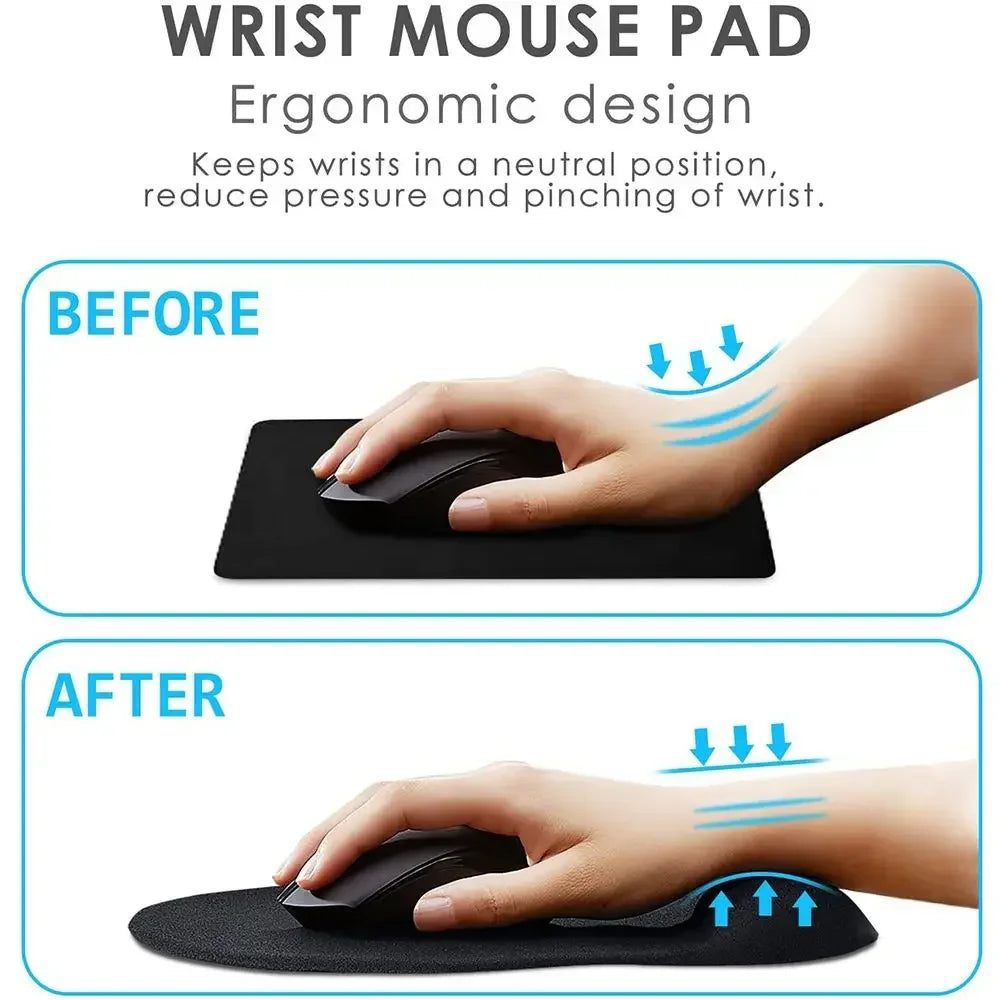 Ergonomic Wrist Rest Mouse Pad – Comfortable Support for PC & Laptop - BudgetSpender