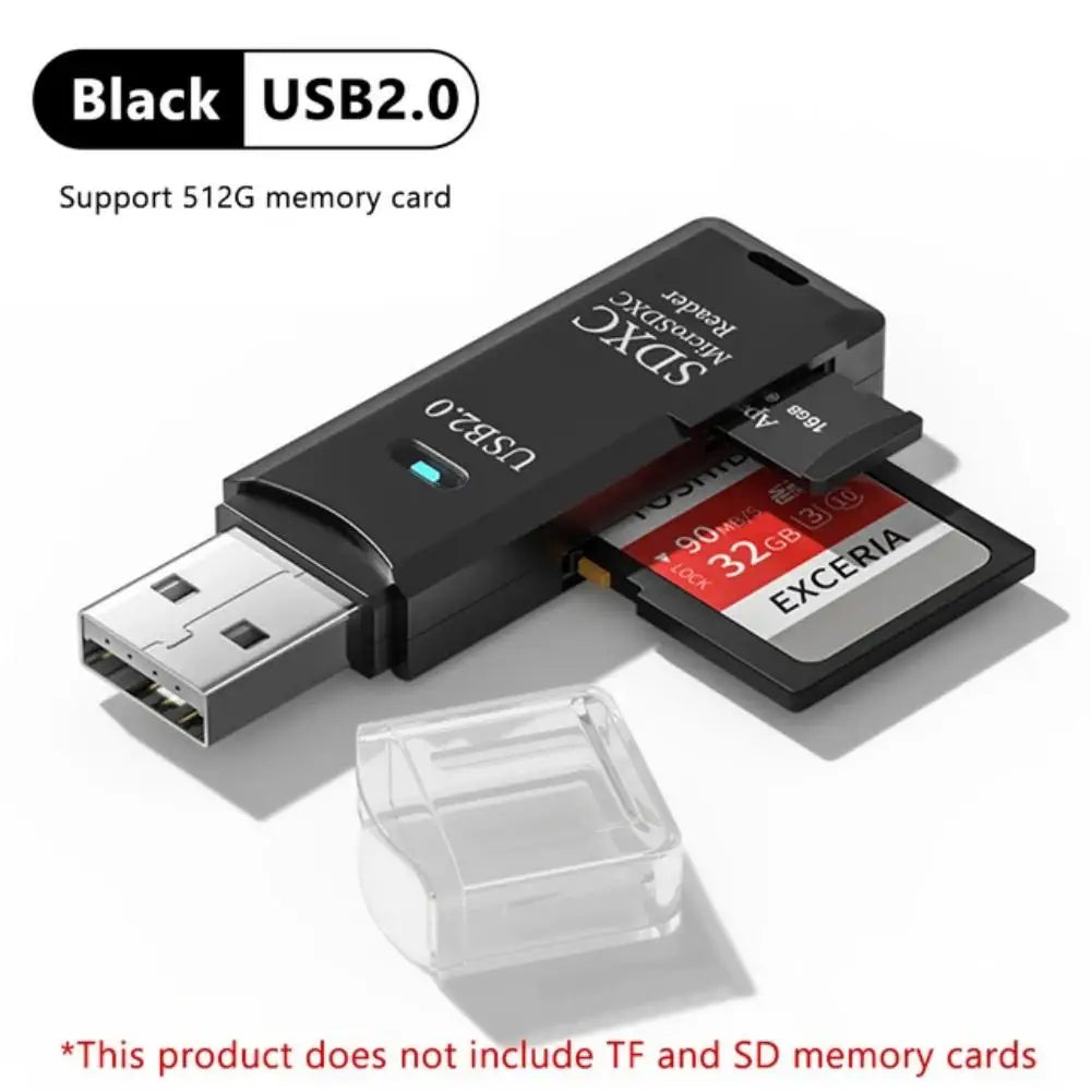 2-in-1 USB 3.0/2.0 Card Reader for TF & SD Cards - BudgetSpender