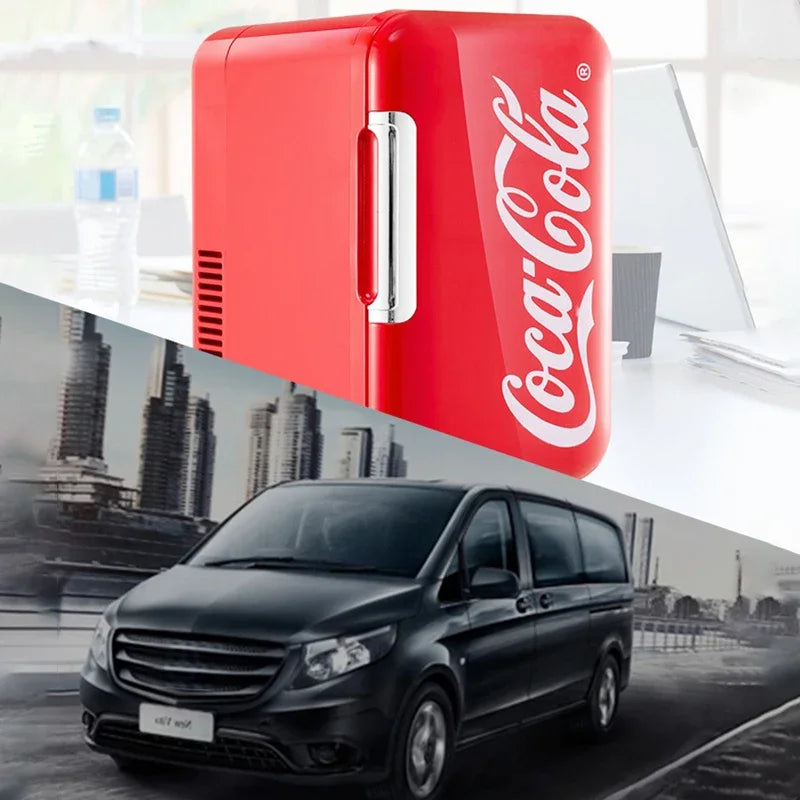 Coca-Cola 6L Mini Fridge Portable Cooler & Warmer for Home/Car - BudgetSpender