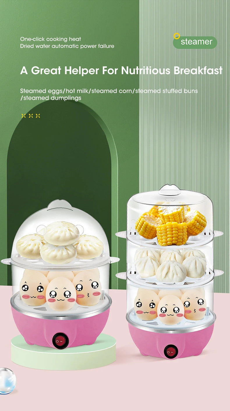 7-Egg Automatic Egg Cooker – Multi-Functional Breakfast Maker - BudgetSpender