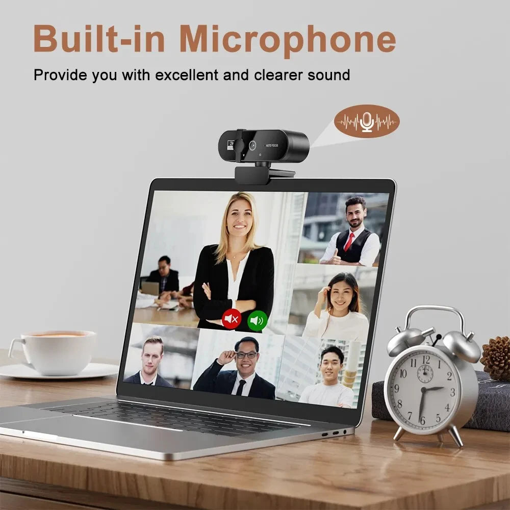 4K Webcam with Microphone – High-Quality Video & Audio for PC and Laptop - BudgetSpender