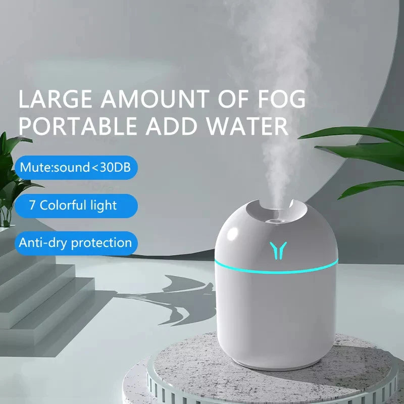 250ML Mini Aroma Diffuser USB Essential Oil Humidifier with LED Lamp - BudgetSpender