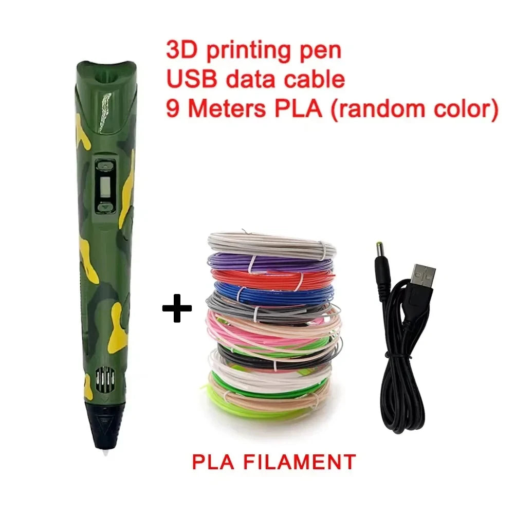 USB Rechargeable 3D Printing Pen – Create Stunning 3D Art with Ease - BudgetSpender