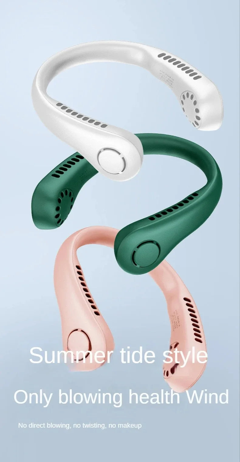 Portable Bladeless Neck Fan – Hands-Free Cooling, Anytime, Anywhere - BudgetSpender