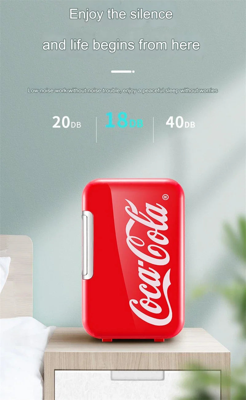 Coca-Cola 6L Mini Fridge Portable Cooler & Warmer for Home/Car - BudgetSpender