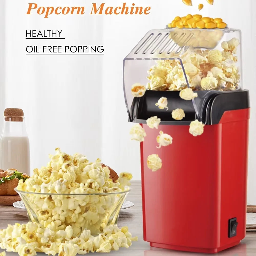 Mini 220V Electric Popcorn Machine – Fast Hot Air Corn Maker for Home Snacks - BudgetSpender
