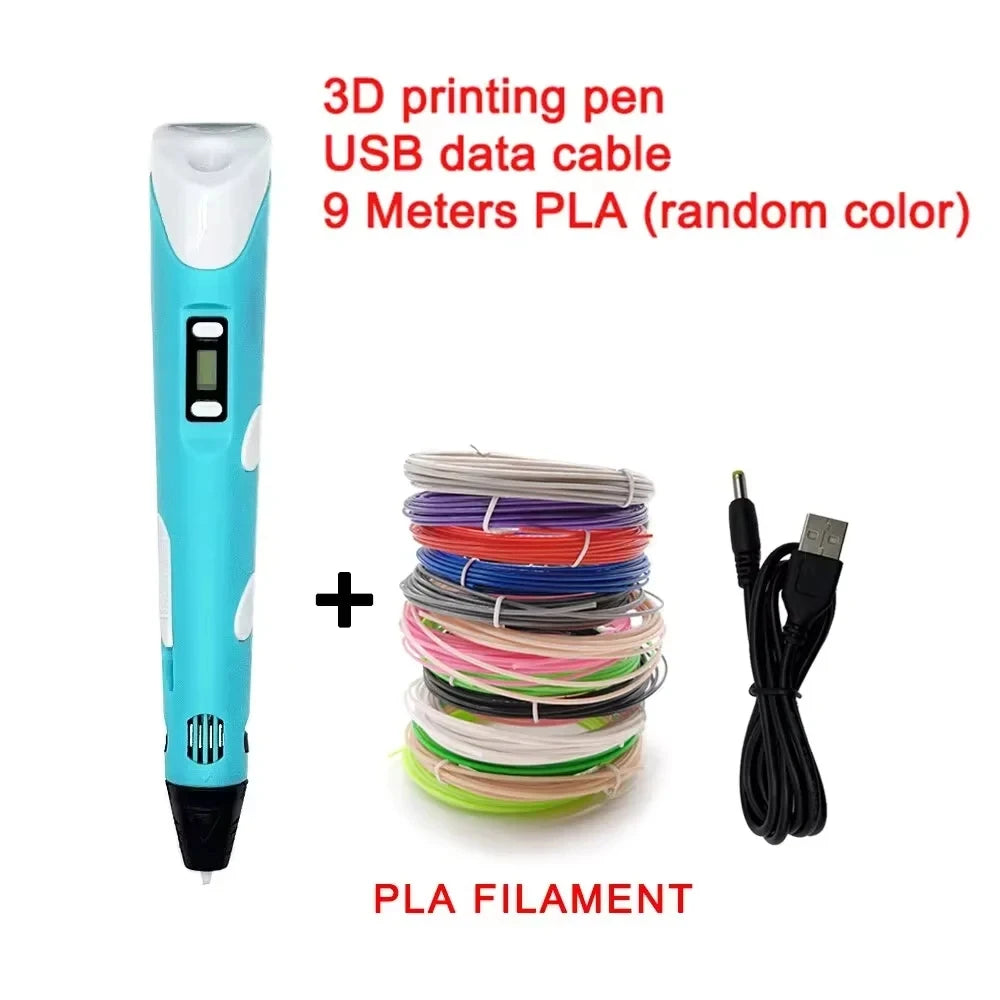 USB Rechargeable 3D Printing Pen – Create Stunning 3D Art with Ease - BudgetSpender