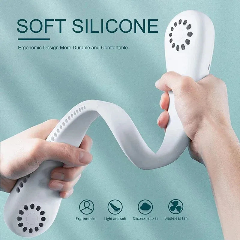 Portable Bladeless Neck Fan – Hands-Free Cooling, Anytime, Anywhere - BudgetSpender