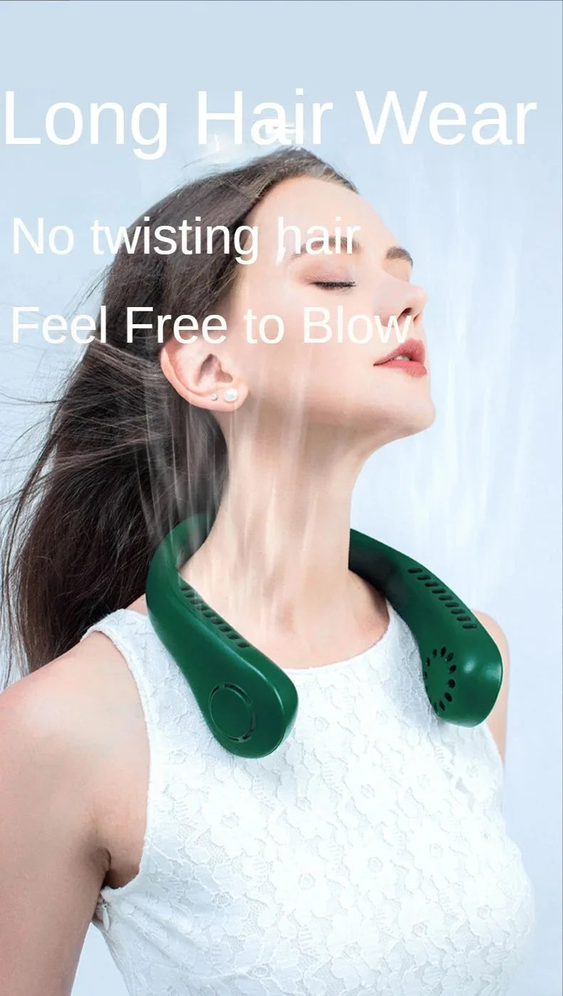 Portable Bladeless Neck Fan – Hands-Free Cooling, Anytime, Anywhere - BudgetSpender
