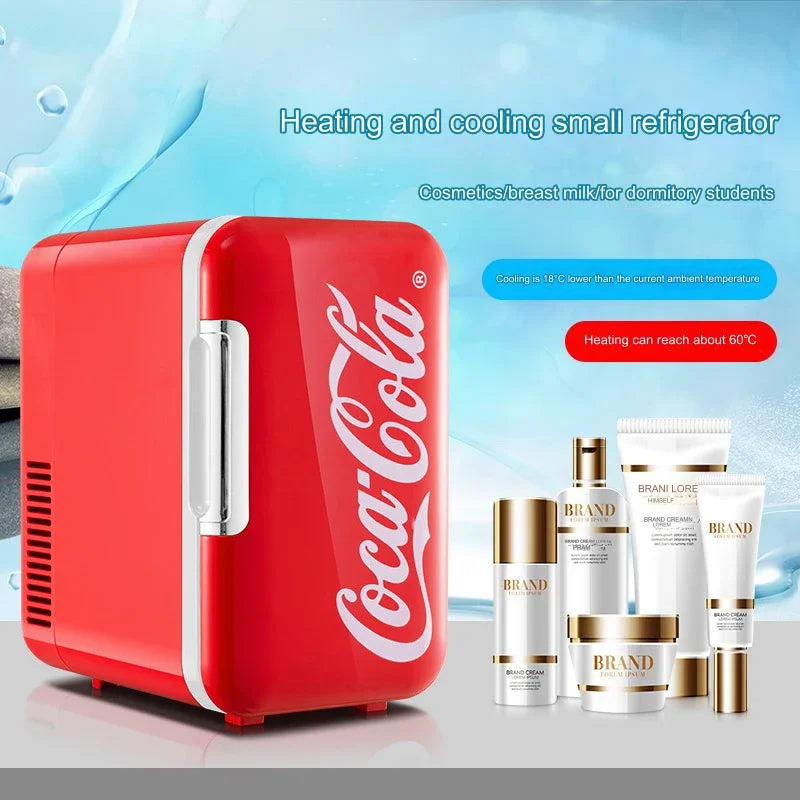 Coca-Cola 6L Mini Fridge Portable Cooler & Warmer for Home/Car - BudgetSpender