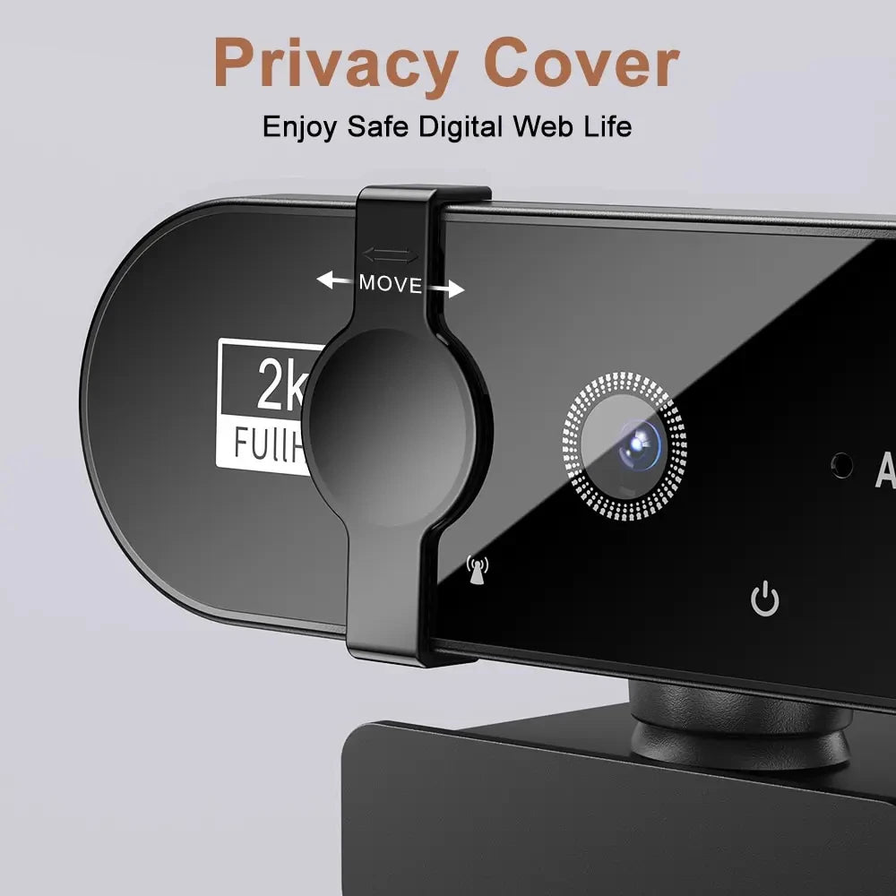 4K Webcam with Microphone – High-Quality Video & Audio for PC and Laptop - BudgetSpender