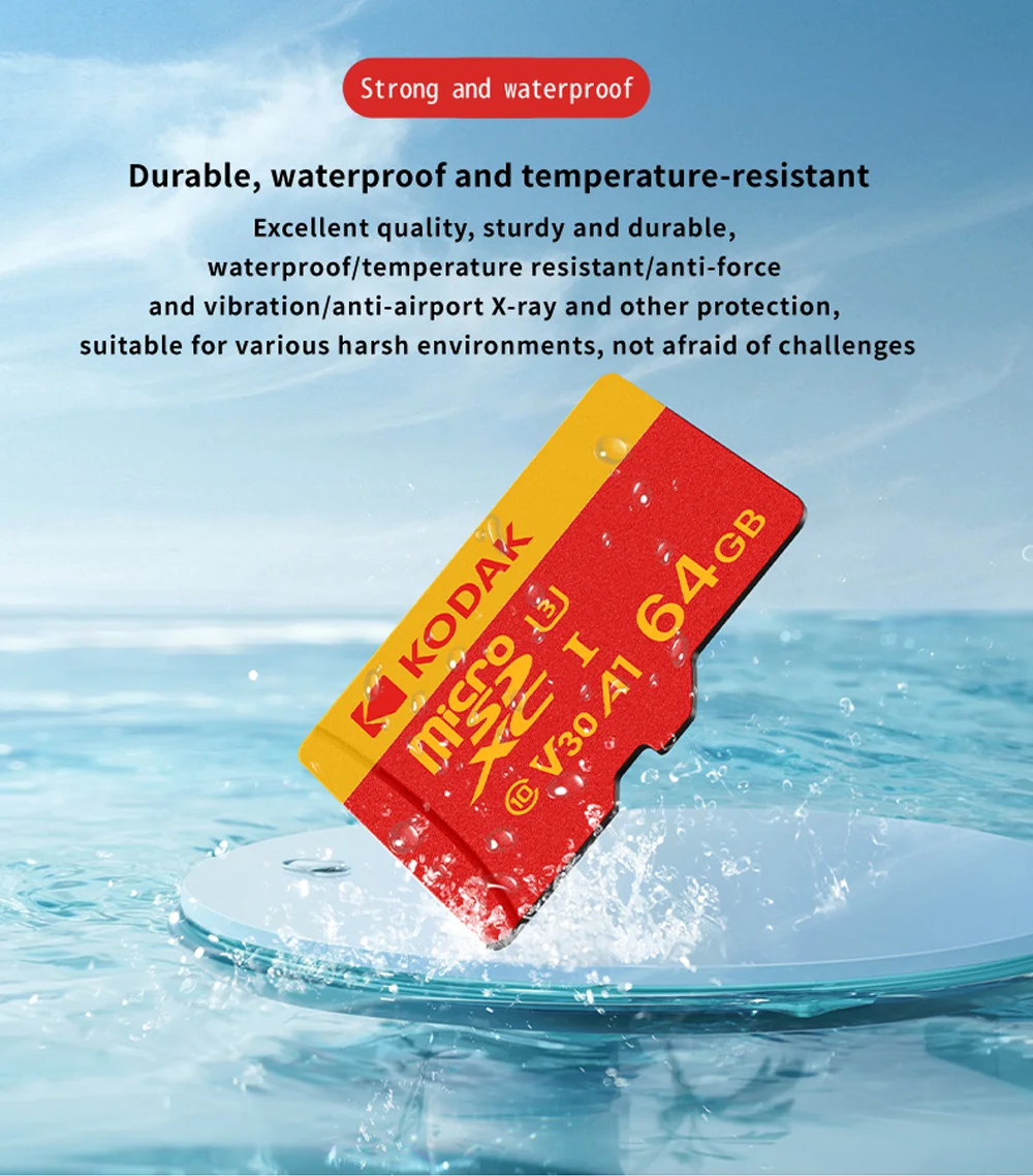 Kodak U3 High-Speed Micro SD Card – 100MB/s Fast Storage for 4K Video - BudgetSpender