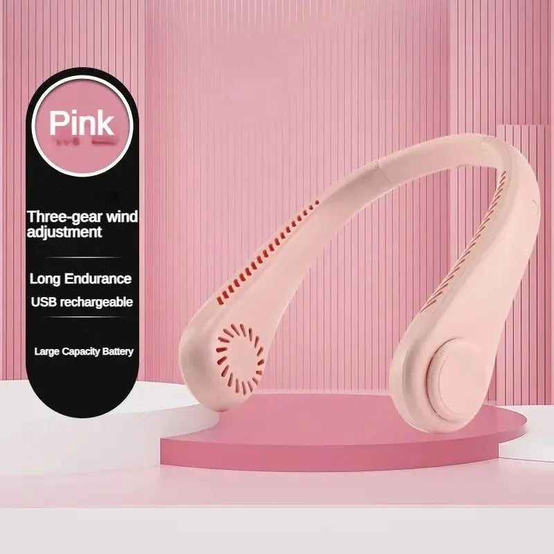 Portable Bladeless Neck Fan – Hands-Free Cooling, Anytime, Anywhere - BudgetSpender