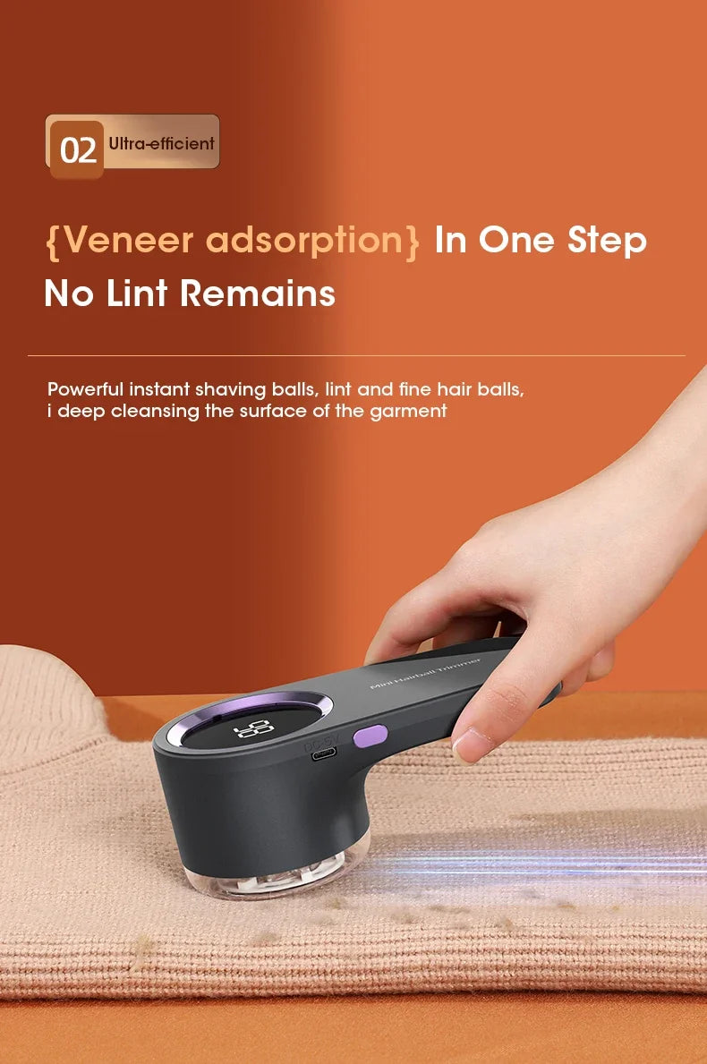 LED Digital Electric Lint Remover – Efficient Fabric Shaver for Clothes, Sweaters, and More - BudgetSpender