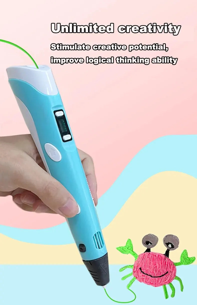 USB Rechargeable 3D Printing Pen – Create Stunning 3D Art with Ease - BudgetSpender