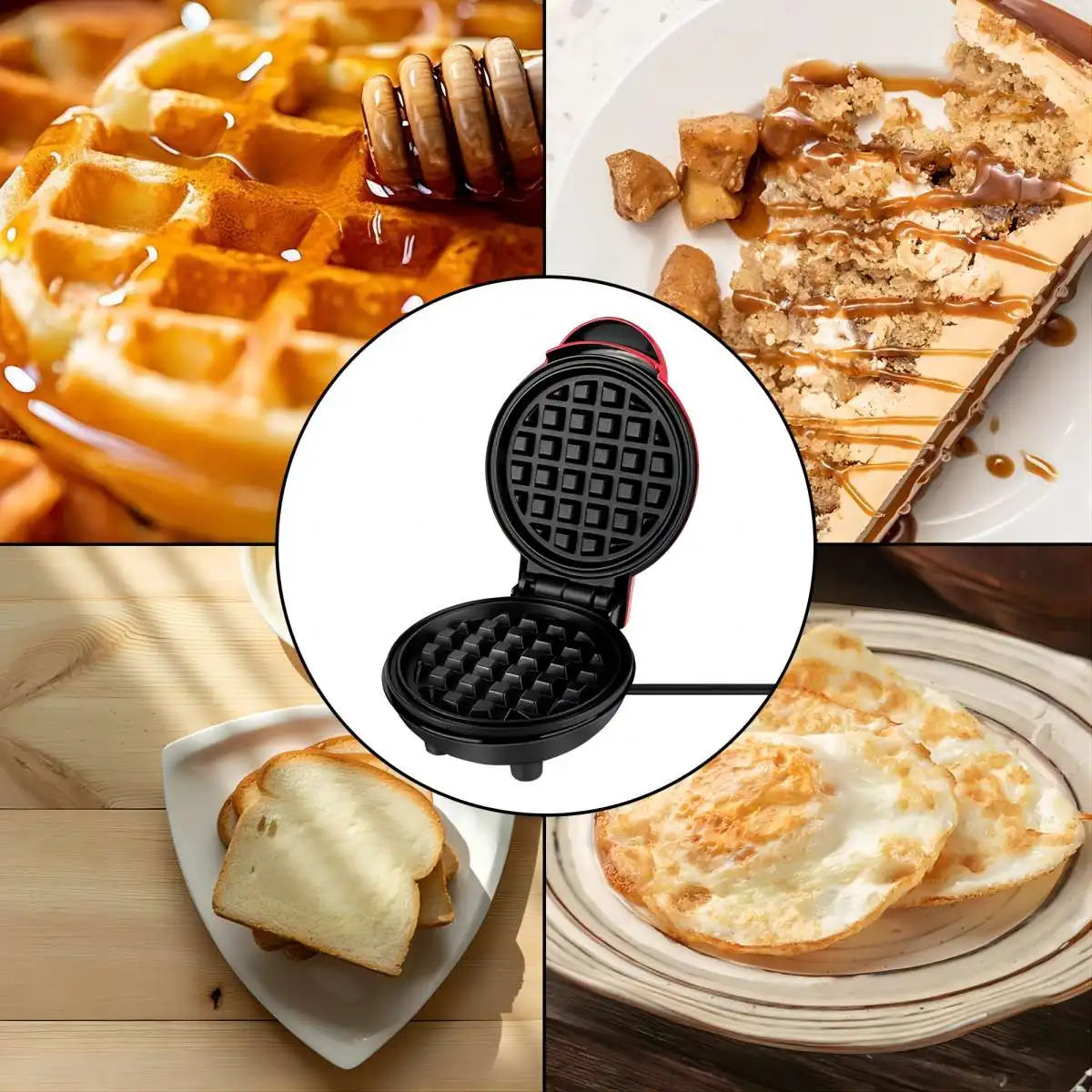 Mini Waffle & Sandwich Maker - BudgetSpender