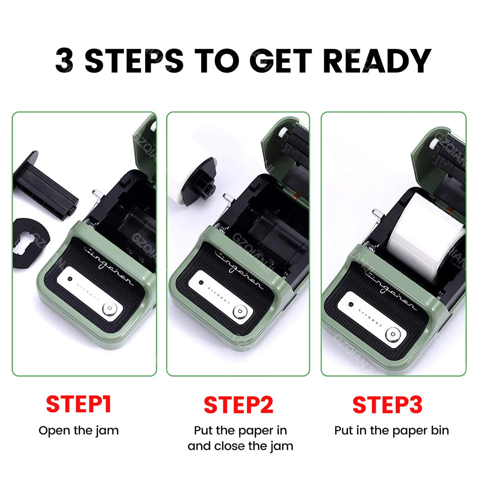 Niimbot B21/B1 Thermal Label Printer with 5 Roll Set - BudgetSpender