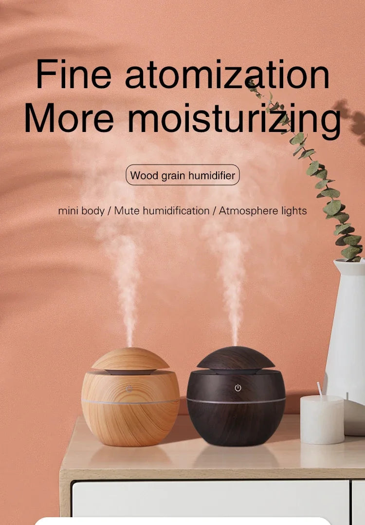 USB Mini Aroma Humidifier with LED & Essential Oil Diffuser - BudgetSpender